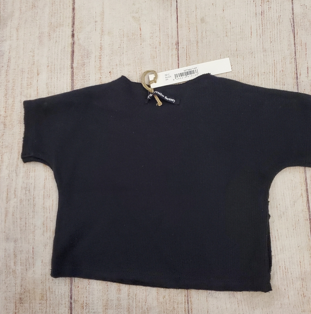 Little Creative Factory cropped ribbed baby top sz 6m NWT